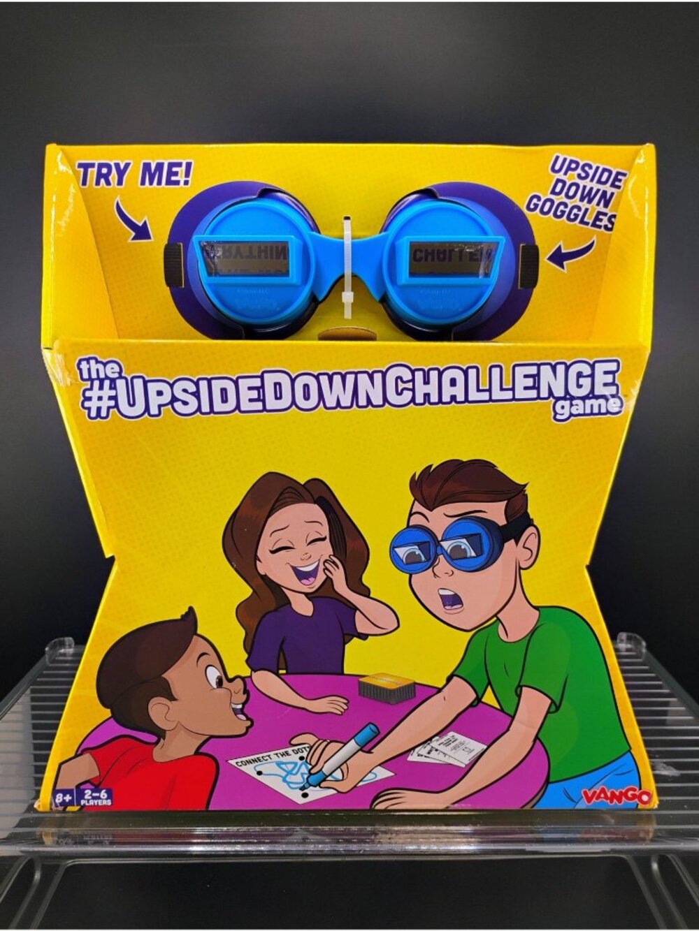 The Upside Down Challenge Game With Goggles & Challenge Cards